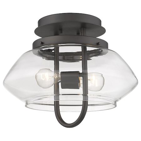 Trend Lighting Garner 2-Light Oil-Rubbed Bronze Semi-Flush Mount TP60061ORB